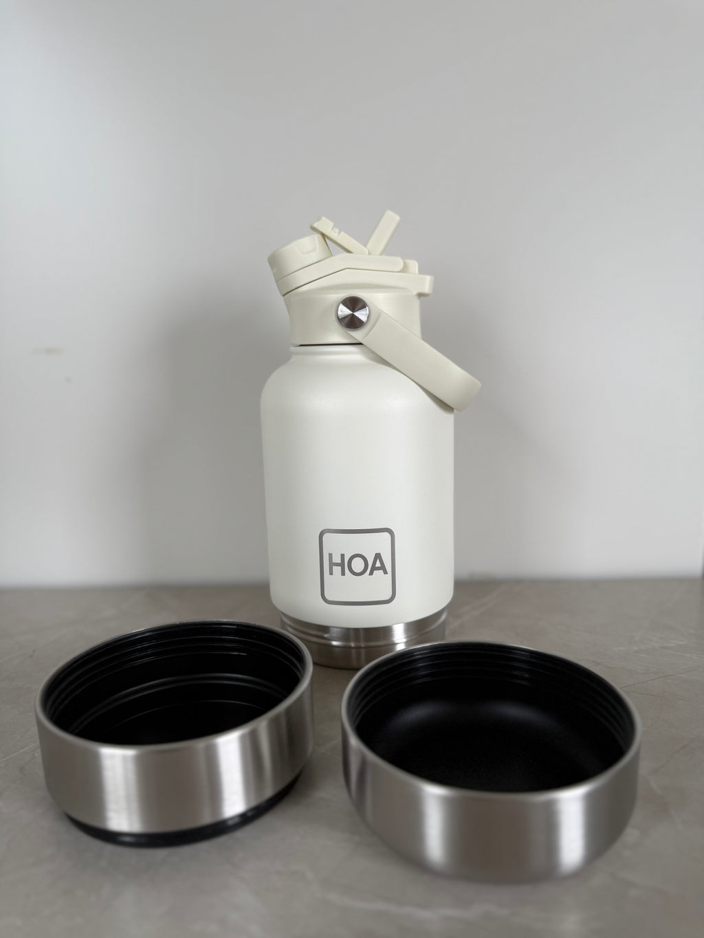 3 in 1 Pet Water Bottle - Cream