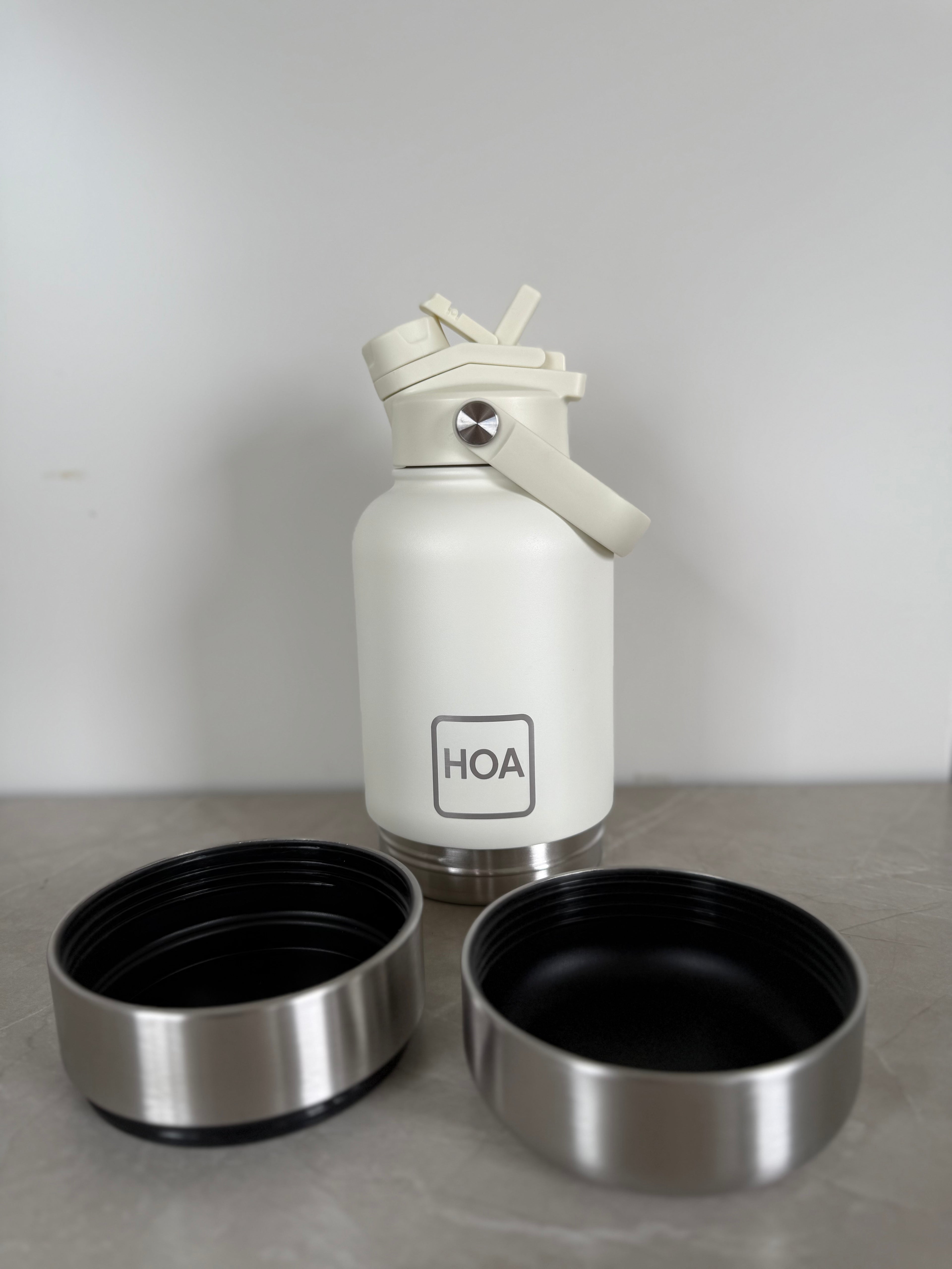 3 in 1 Pet Water Bottle - Cream