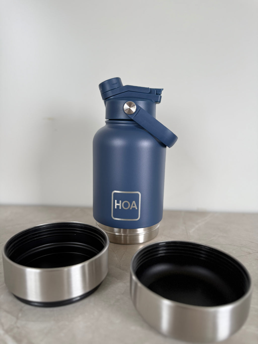 3 in 1 Pet Water Bottle - Navy Blue